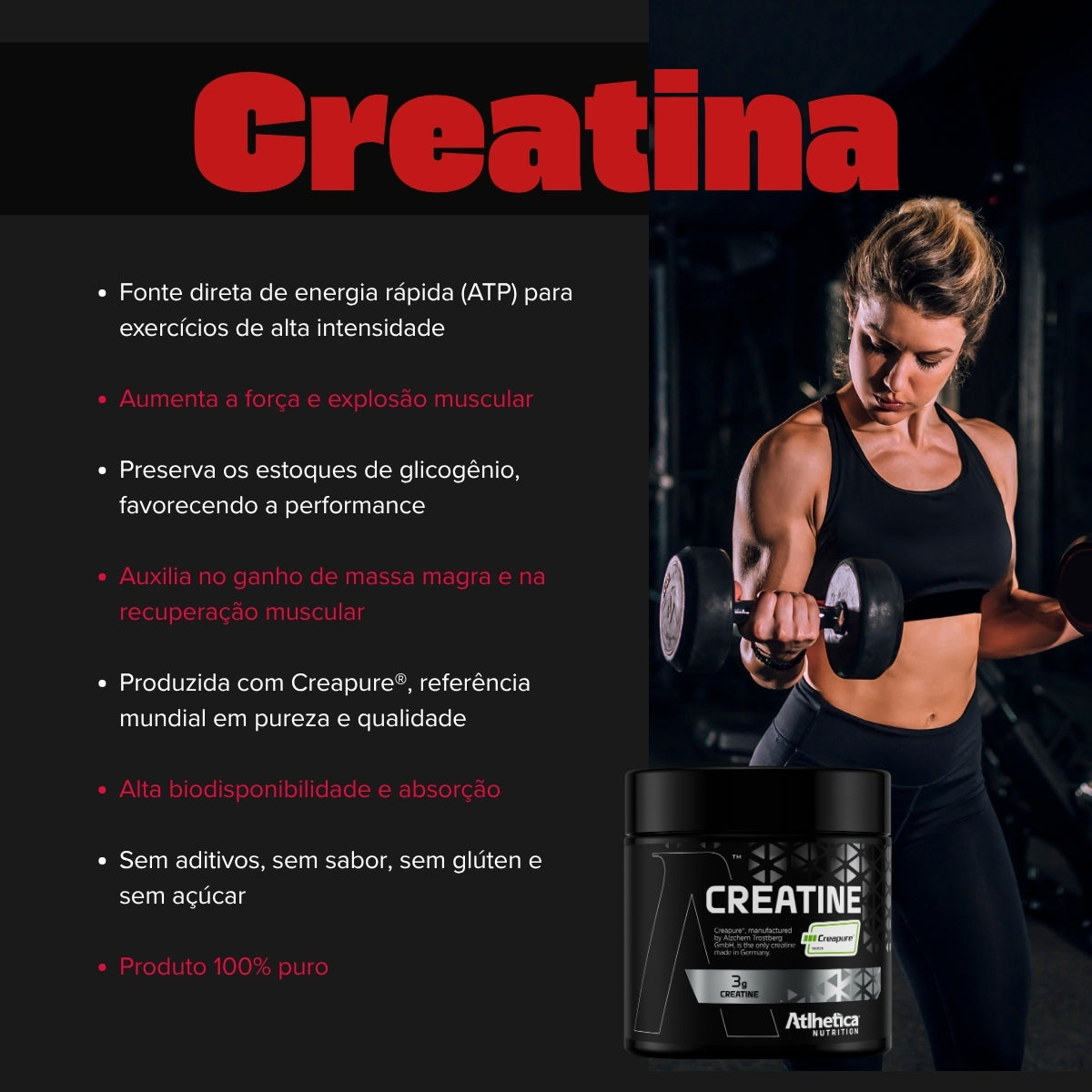 ATLHETICA - CREATINE CREAPURE 200G