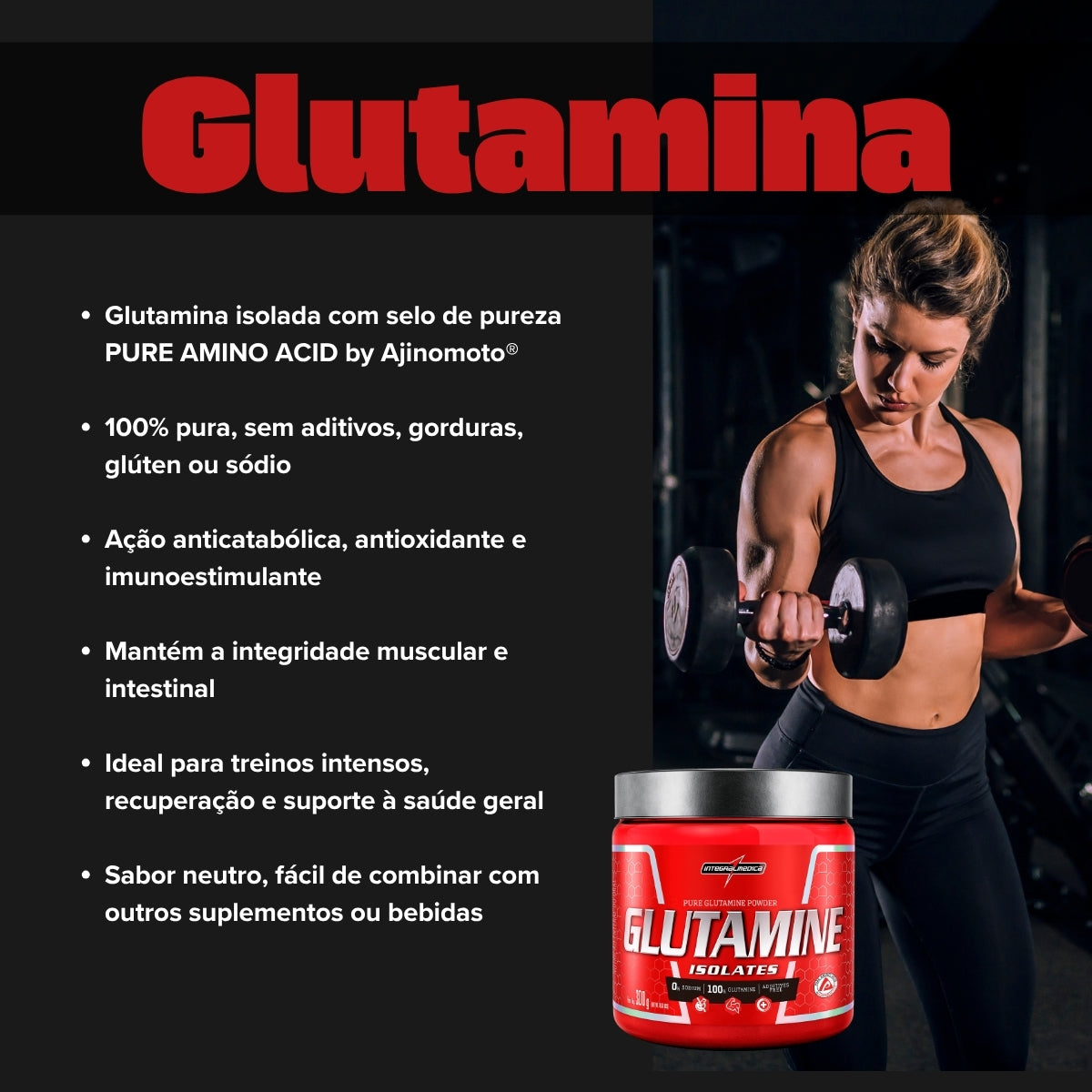 INTEGRALMEDICA - GLUTAMINE 300G