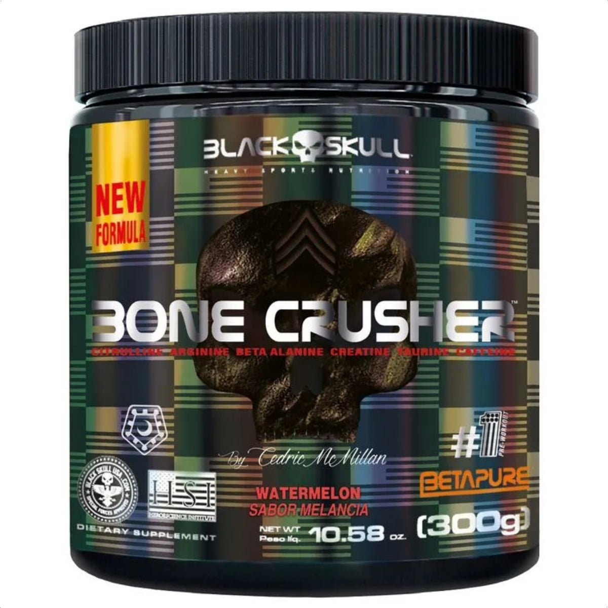 BLACK - BONE CRUSHER PRE-TREINO 300G