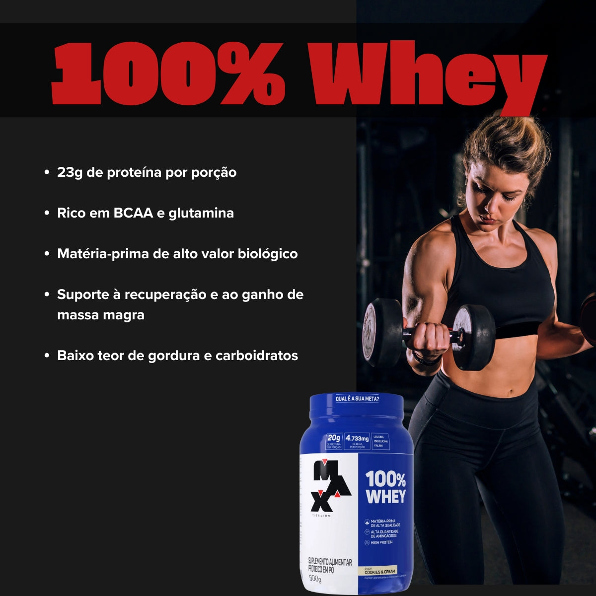 MAX - 100% WHEY 900G REFIL