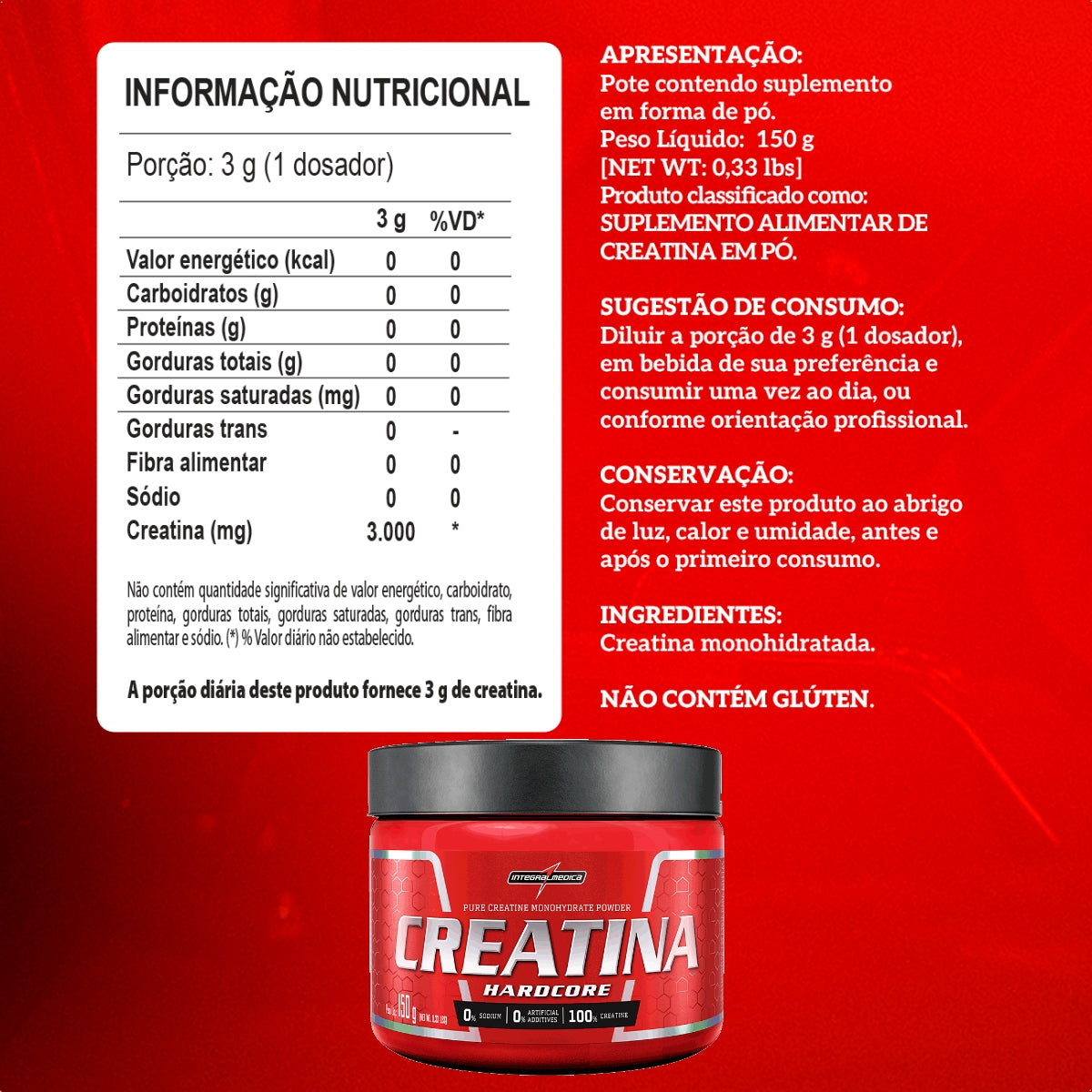 INTEGRALMEDICA - CREATINA 150G