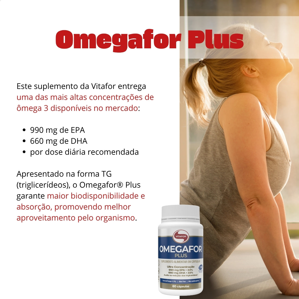 VITAFOR - OMEGAFOR PLUS - 60 CÁPSULAS