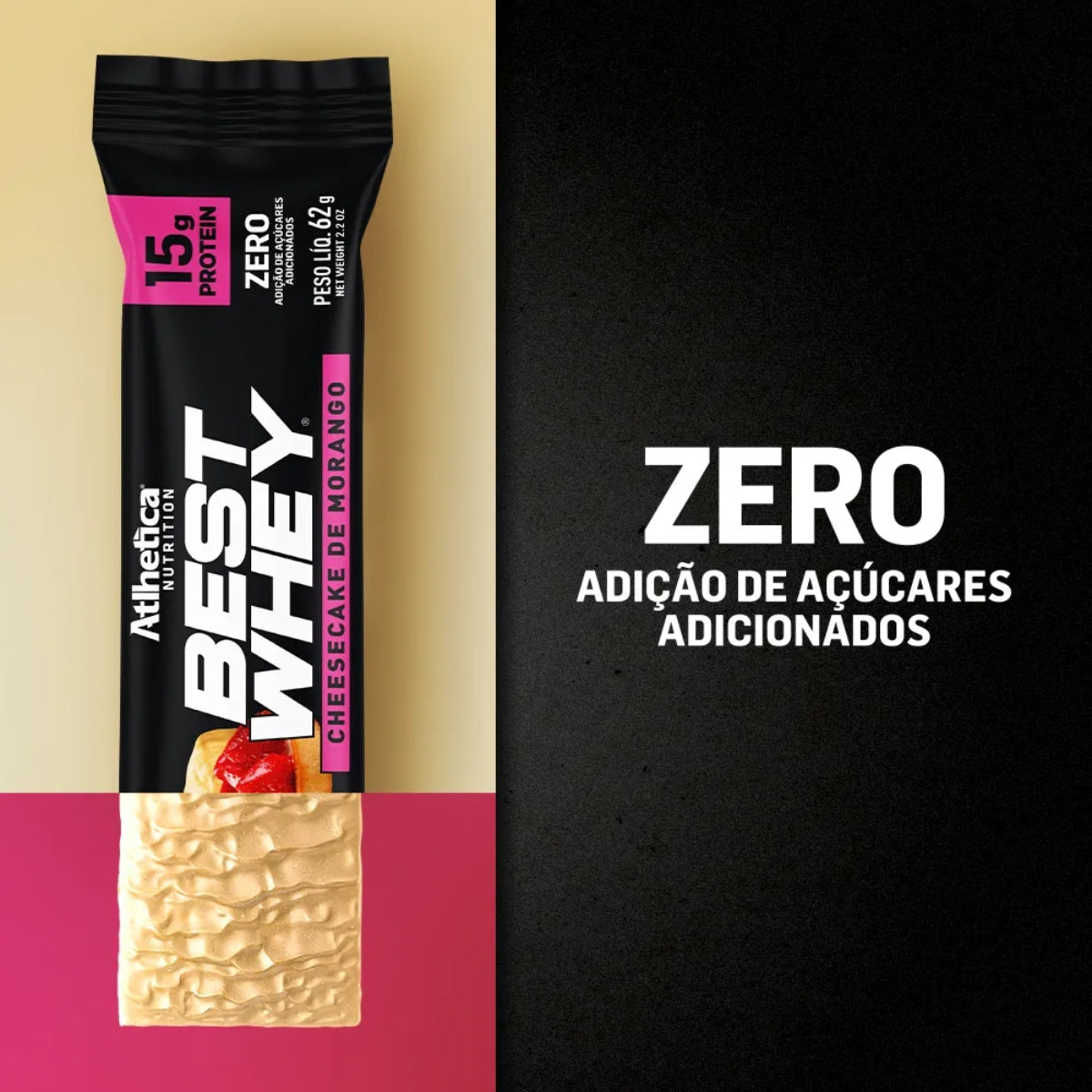 ATLHETICA - BEST WHEY BAR 12G PROTEIN (DISPLAY COM 12 UNIDADES)