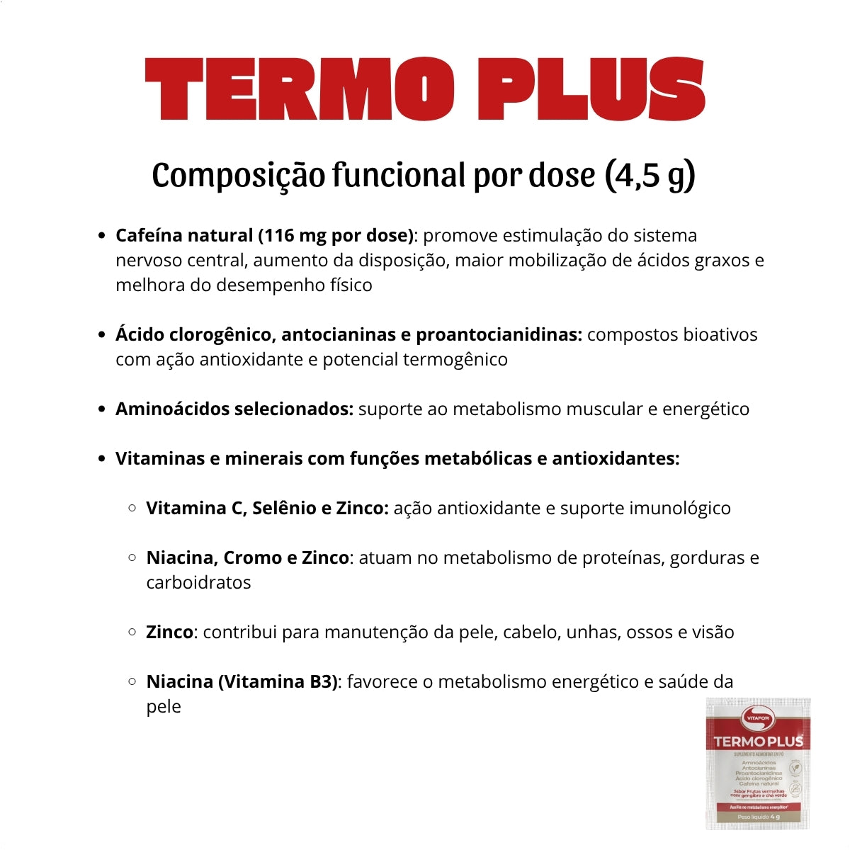 VITAFOR - TERMO PLUS 30 SACHES