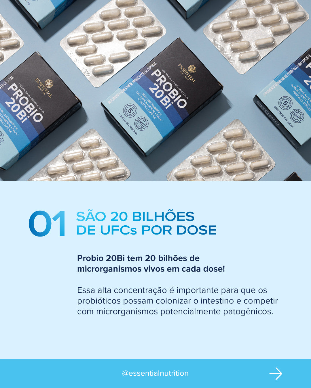 ESSENTIAL - Probio 20Bi - 30 capsulas