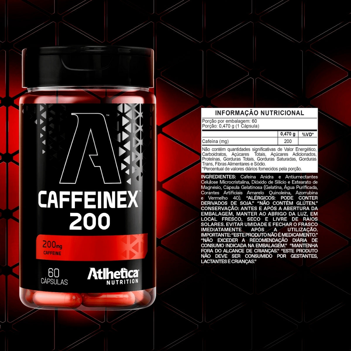 ATLHETICA - CAFFEINEX 200MG - 60 CAPSULAS