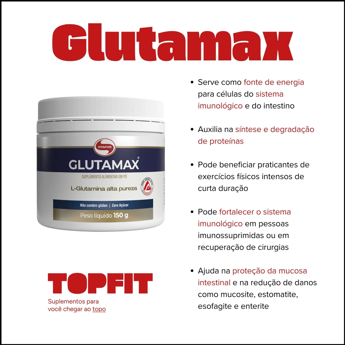 VITAFOR - GLUTAMAX 150G