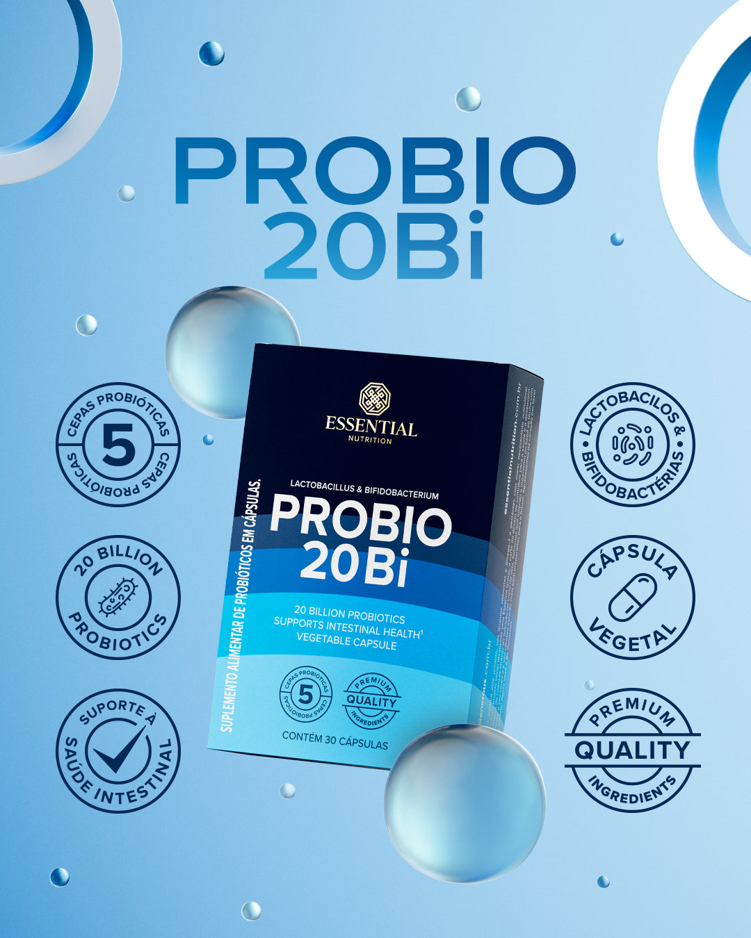 ESSENTIAL - Probio 20Bi - 30 capsulas