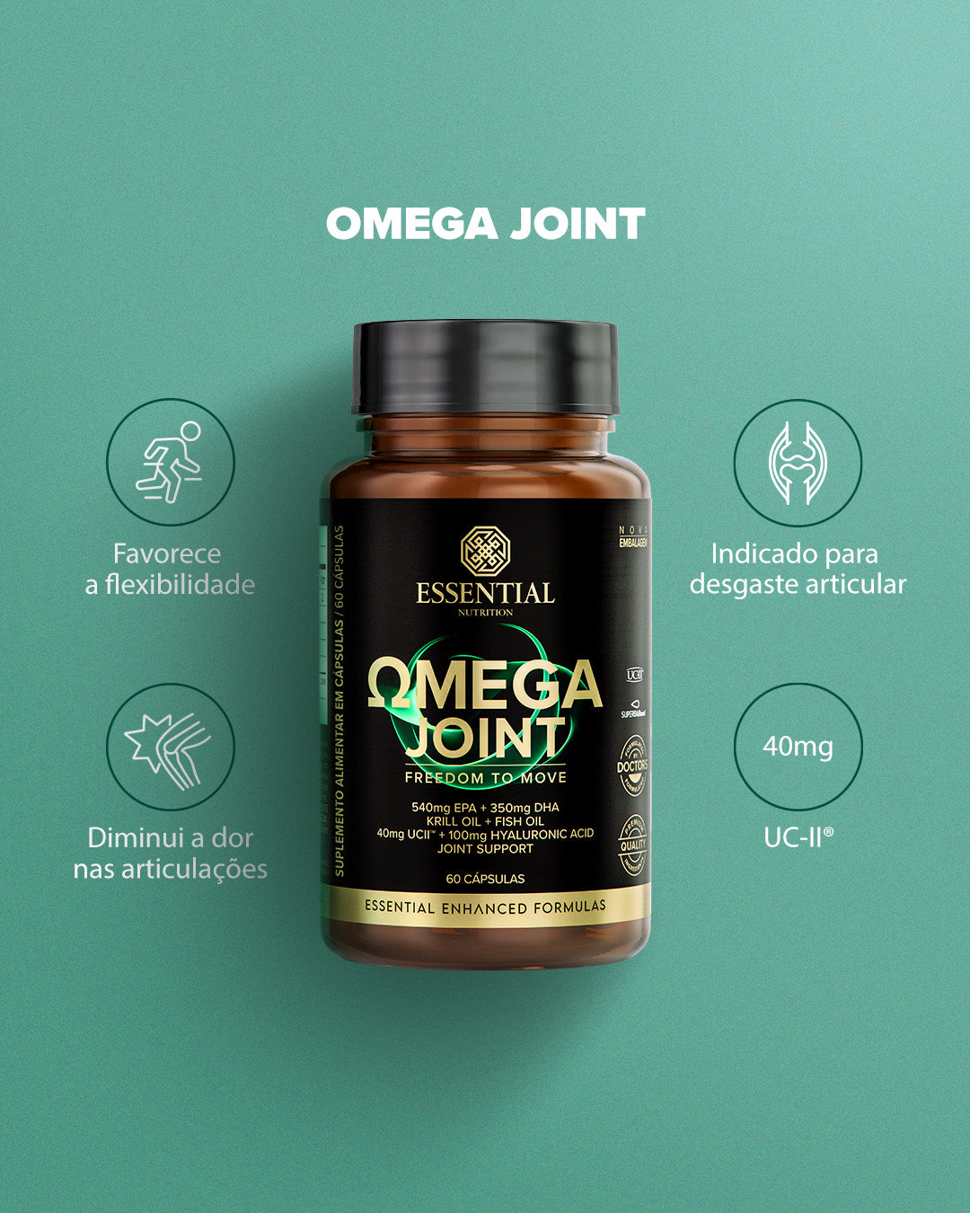 ESSENTIAL - Omega Joint - 60 capsulas