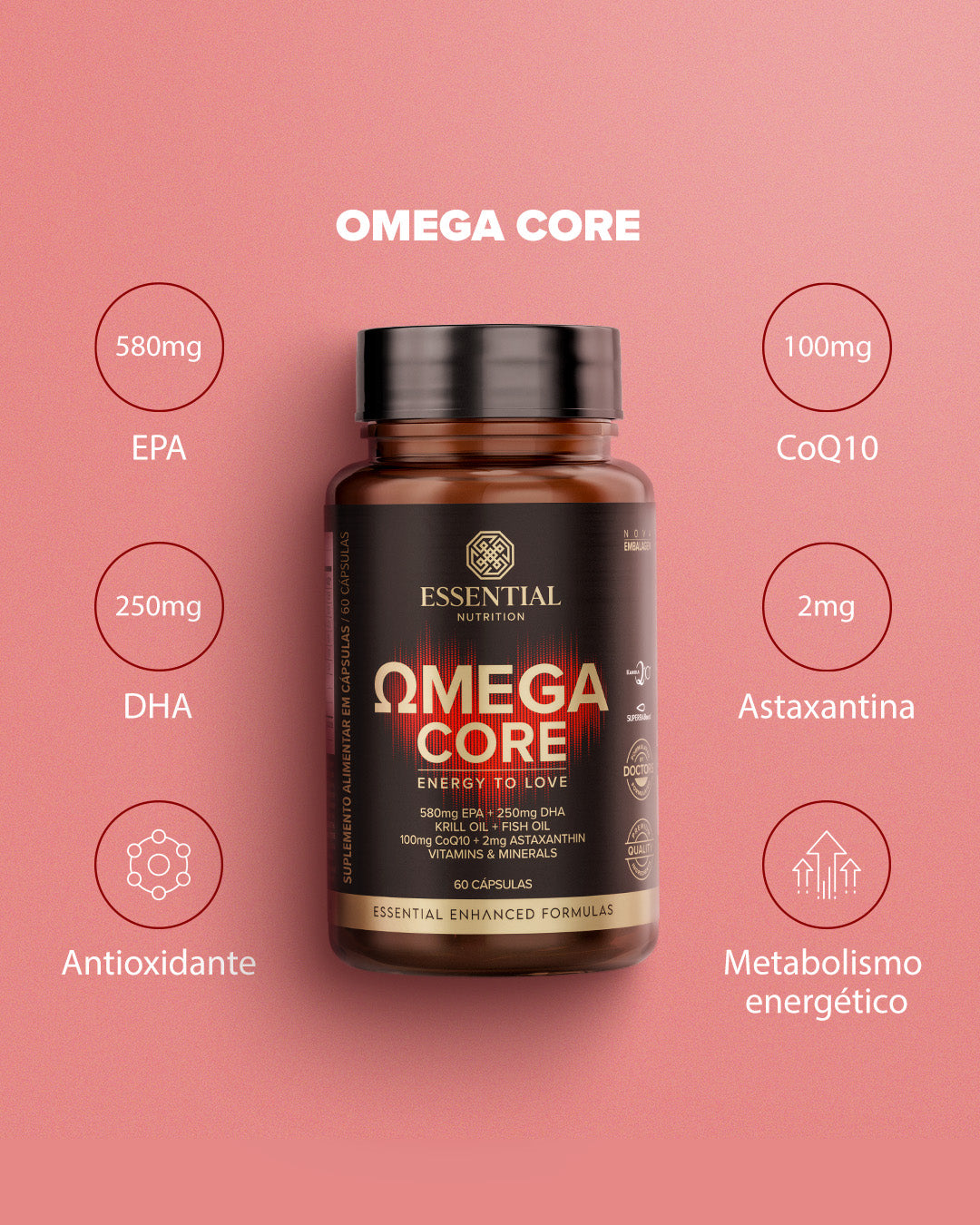 ESSENTIAL - Omega Core - 60 capsulas