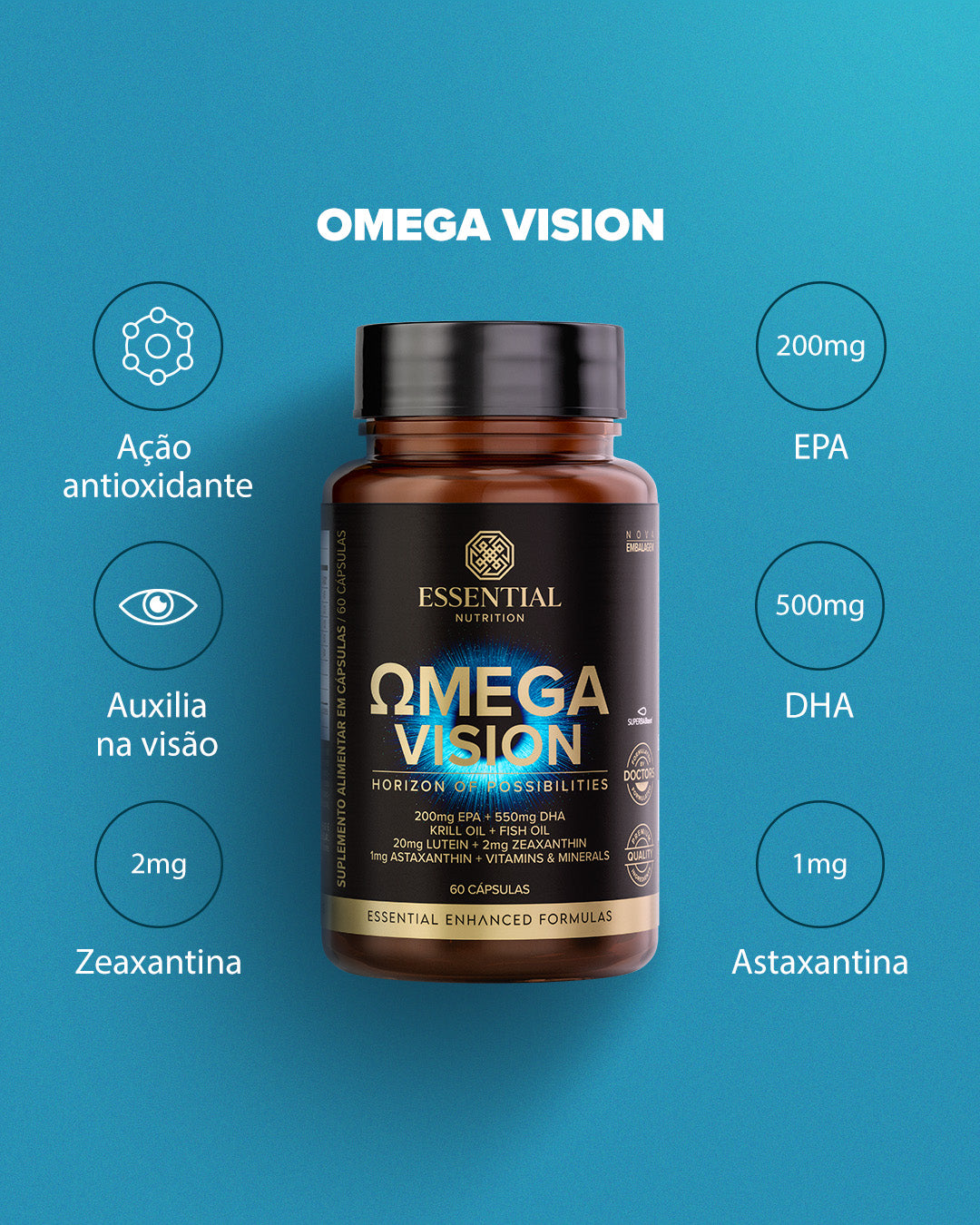 ESSENTIAL - Omega Vision - 60 capsulas