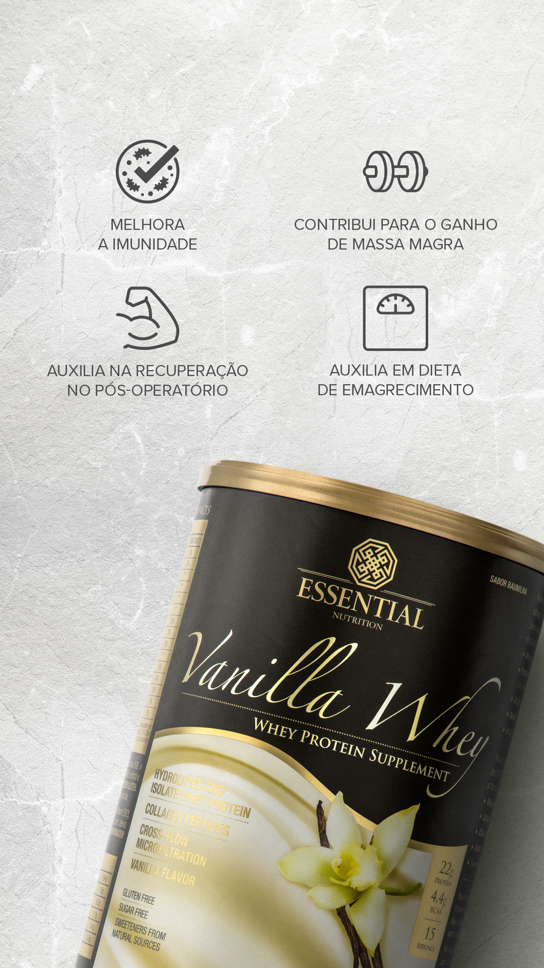 ESSENTIAL - Vanilla Whey 750g