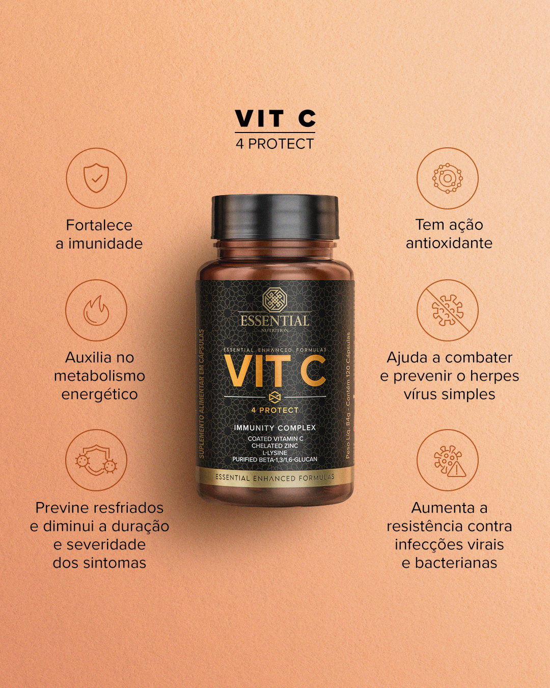 ESSENTIAL - Vit C - 60 gomas